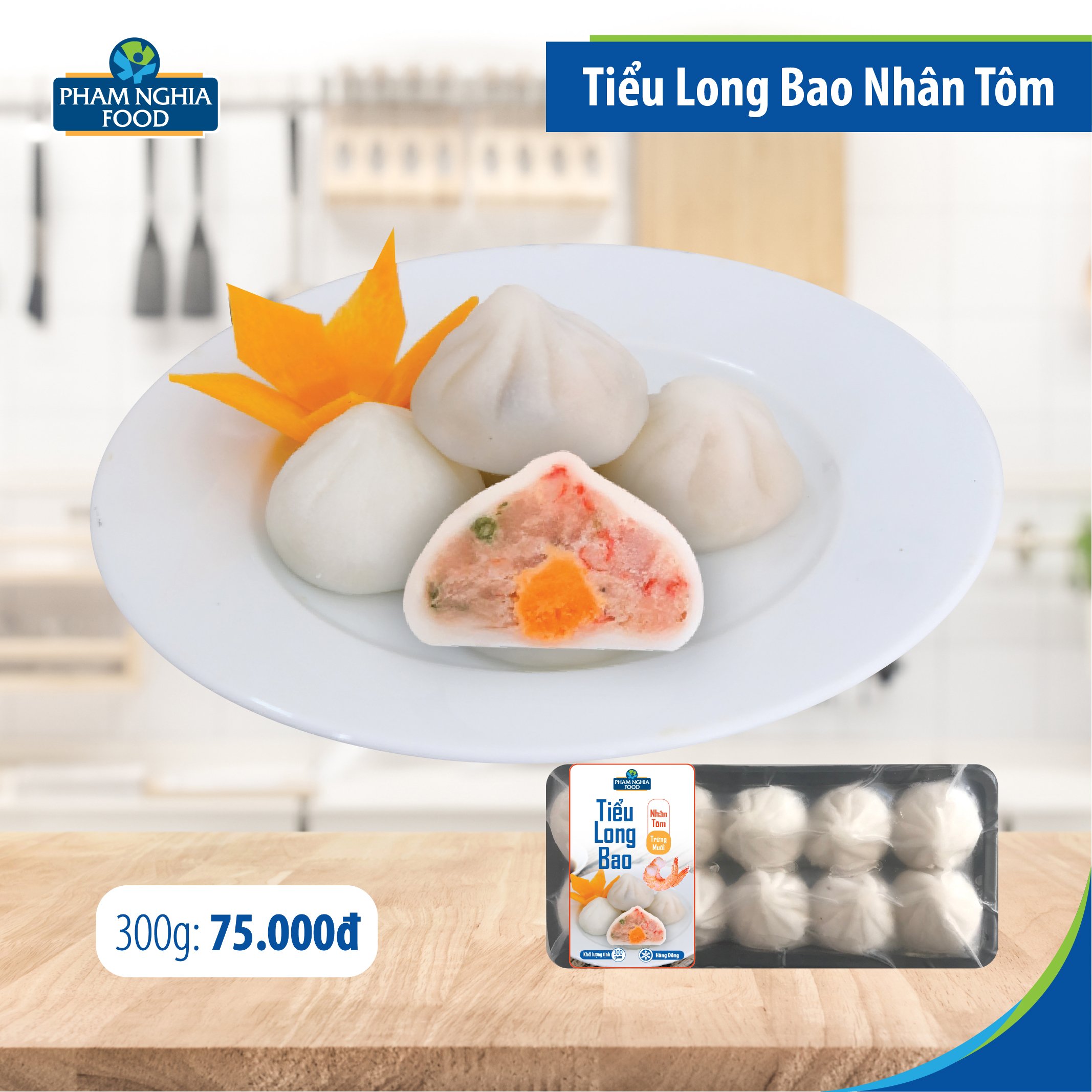 Tiểu long bao nhân tôm
