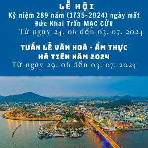 Lễ Hội & Tuần Lễ Văn Hóa - Ẩm Thực Hà Tiên Năm 2024