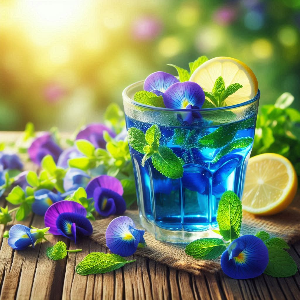 Tại sao hoa đậu biếc đổi màu?