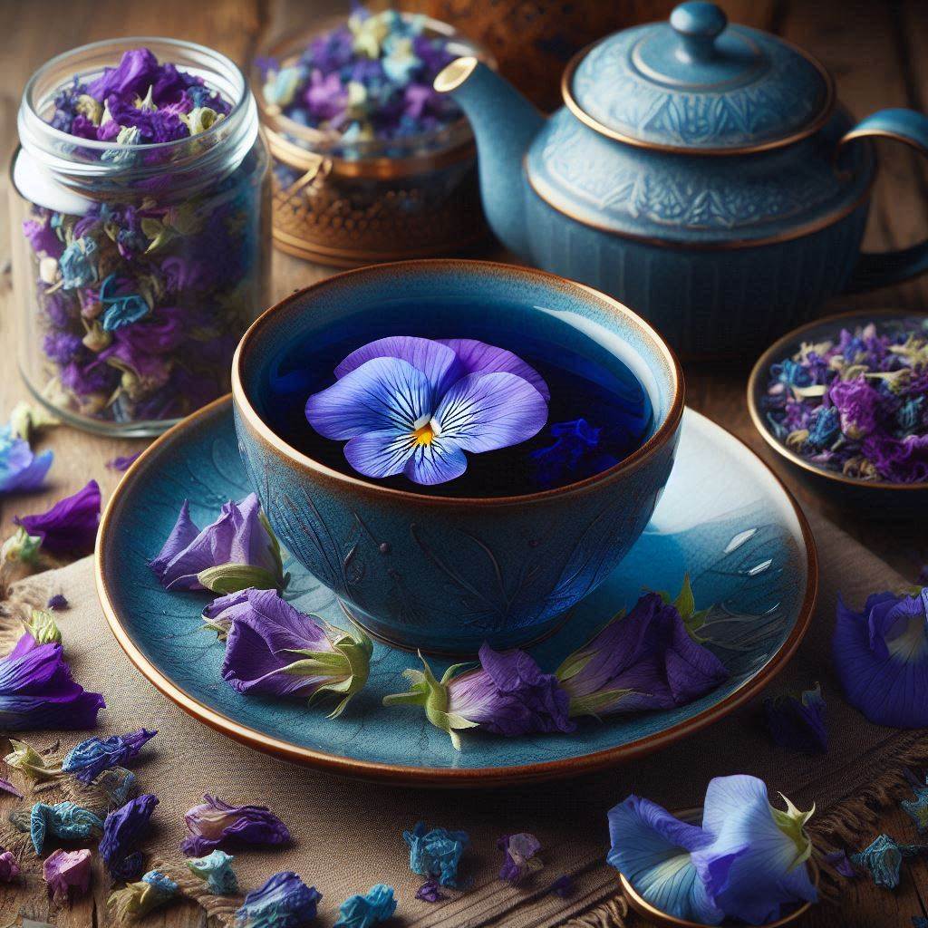 Mặt nạ hoa đậu biếc