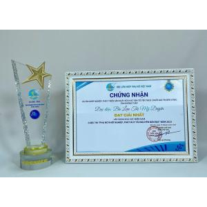 Chứng nhận Dự án Khởi nghiệp cuộc thi "Phụ nữ khởi nghiệp, phát huy tài nguyên bản địa" năm 2023