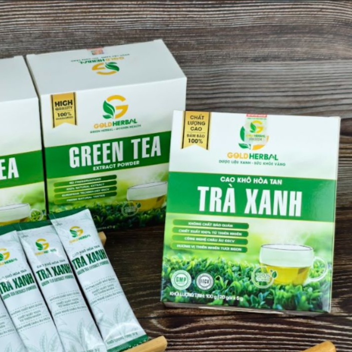 Thế nào là cao khô hòa tan trà xanh?