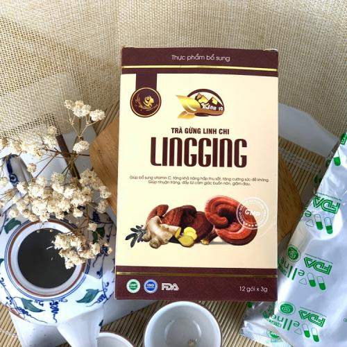 Trà gừng linh chi Lingging làm từ gì?