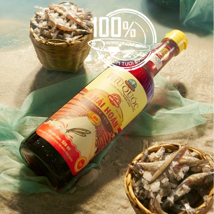 Nước mắm truyền thống CDĐL Phú Quốc Khải Hoàn 40N