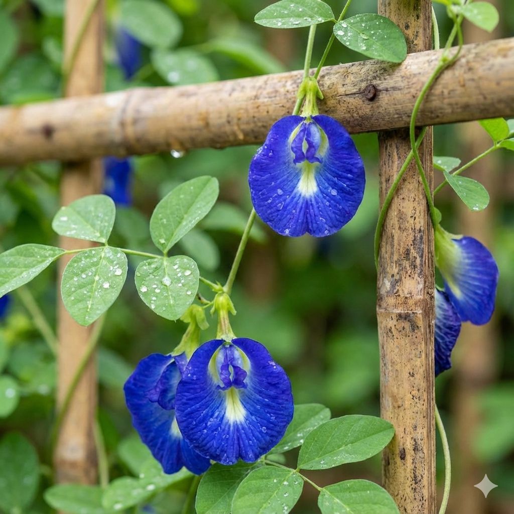 Trà hoa đậu biếc khô nguyên bông là gì?