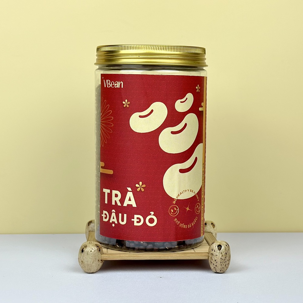 4212H24b21C7B9B Trà Đậu Đỏ Xanh Lòng Rang Mộc Hũ 500gr