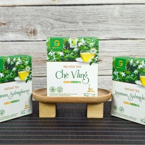Cao Khô Hoà Tan Chè Vằng Gold Herbal (Hộp 15 gói x 5g)