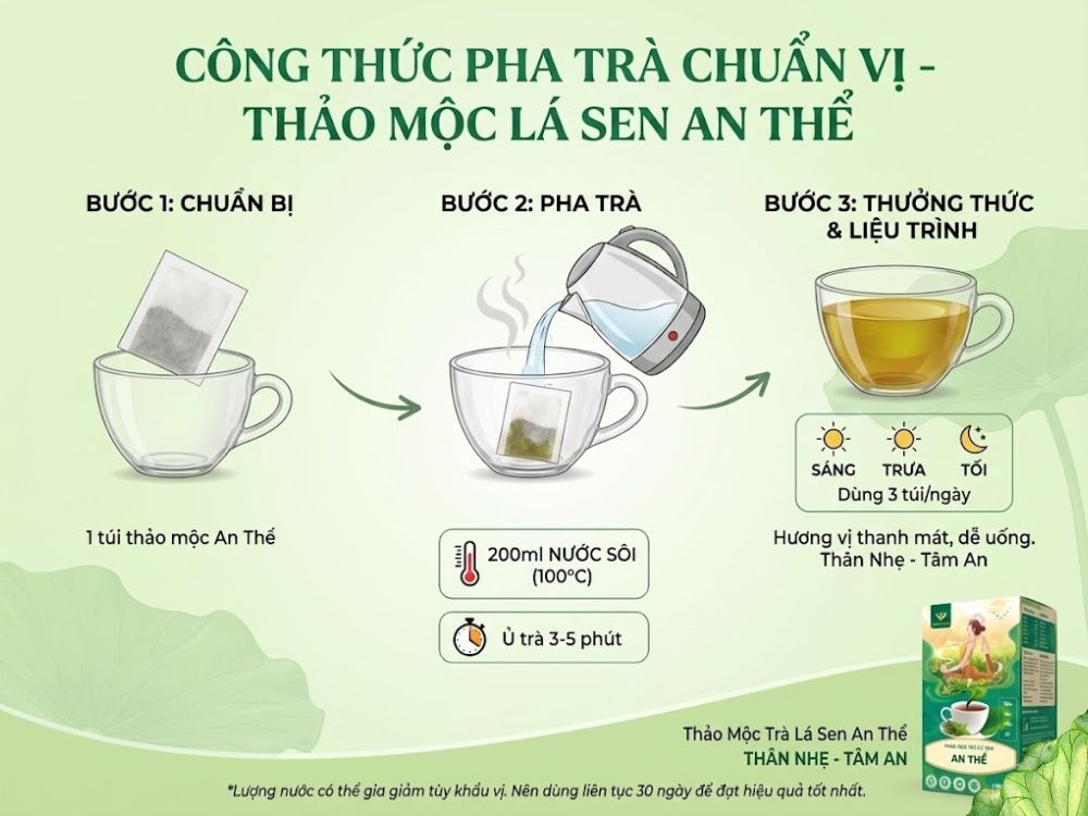 Công thức pha trà chuẩn vị