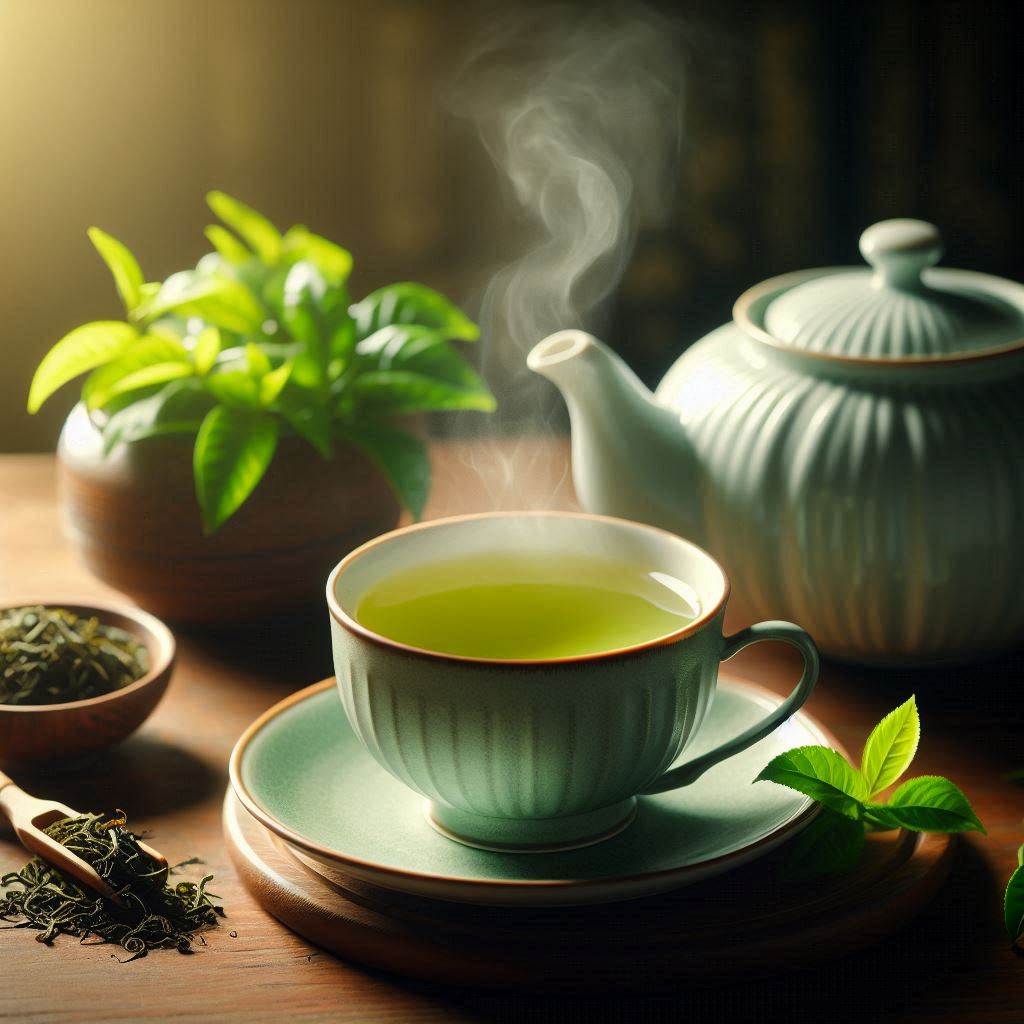 Ngửi mùi thơm từ trà