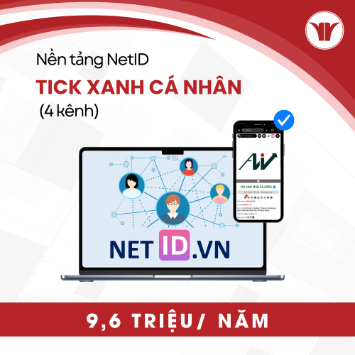 Tài Khoản NetID Tick Xanh Cá Nhân (4 Kênh)