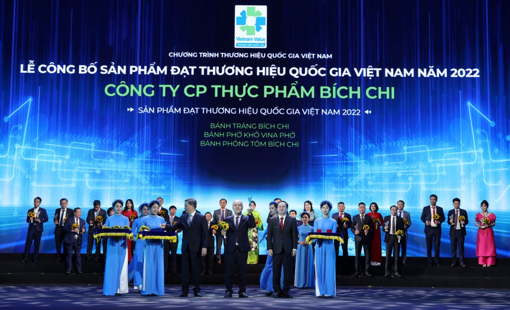 Công ty cổ phần thực phẩm Bích Chi vinh dự được Chính phủ công nhận sản phẩm đạt thương hiệu quốc gia năm 2022