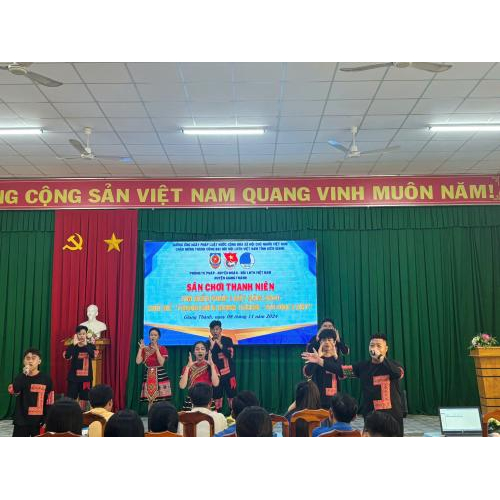 GIANG THÀNH TỔ CHỨC SÂN CHƠI THANH NIÊN TÌM HIỂU PHÁP LUẬT