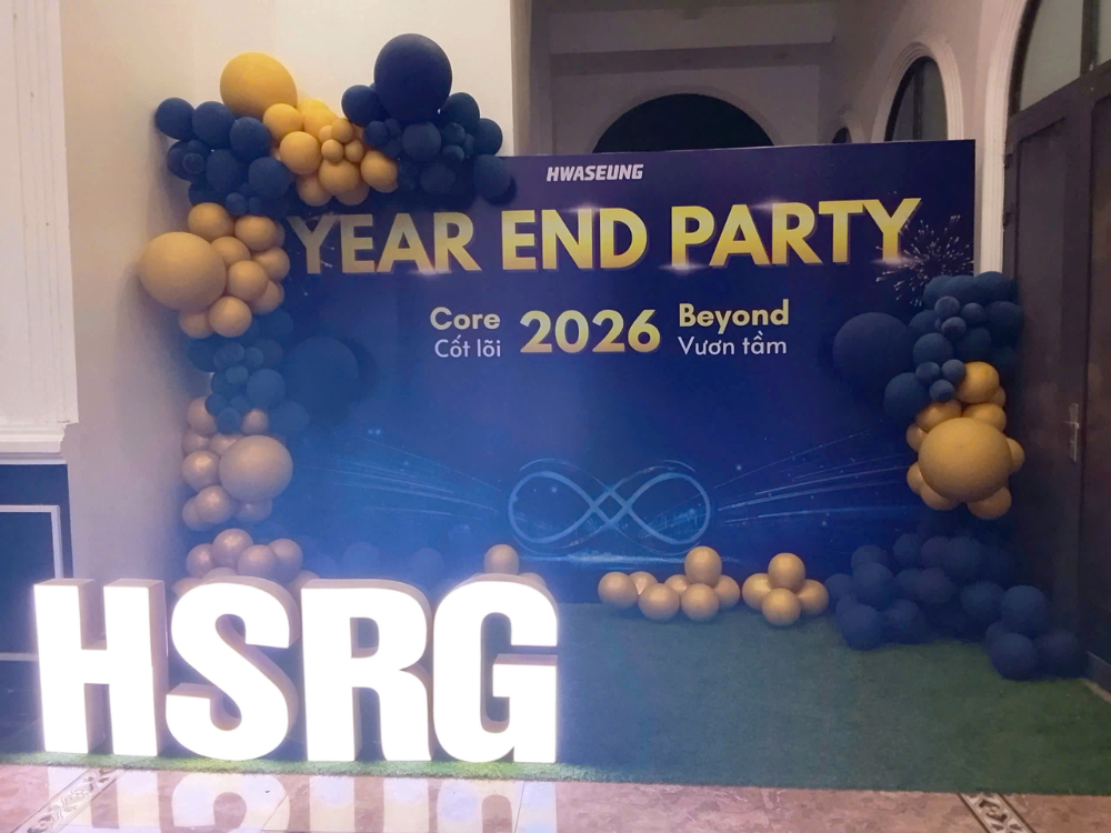 Lễ tổng kết 2025 công ty Hwaseung – Dấu ấn thành tựu, khẳng định vị thế