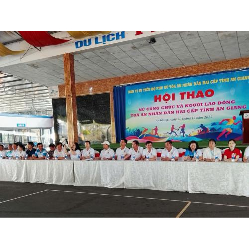 Hội thao nữ công chức, người lao động TAND hai cấp tỉnh An Giang