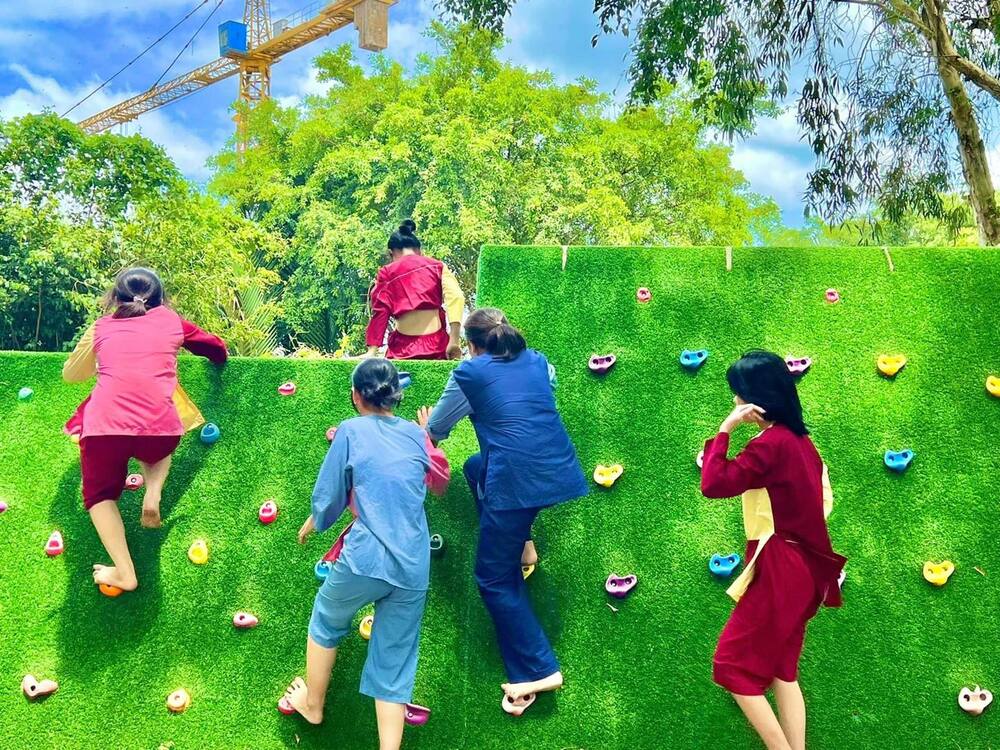 Không gian thiên nhiên trong lành, an toàn cho trẻ em