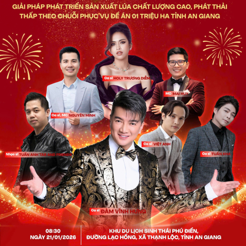 ✨ Ca Sĩ Đàm Vĩnh Hưng & Dàn Nghệ Sĩ Hội Tụ Tại Gala Nông Nghiệp Diễn Ra Tại Phú Điền