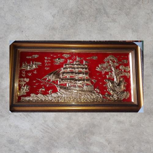 Thuận Buồm Xuôi Gió Xi Vàng 24K 179x69cm