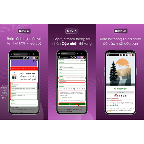 Cập nhật thông tin