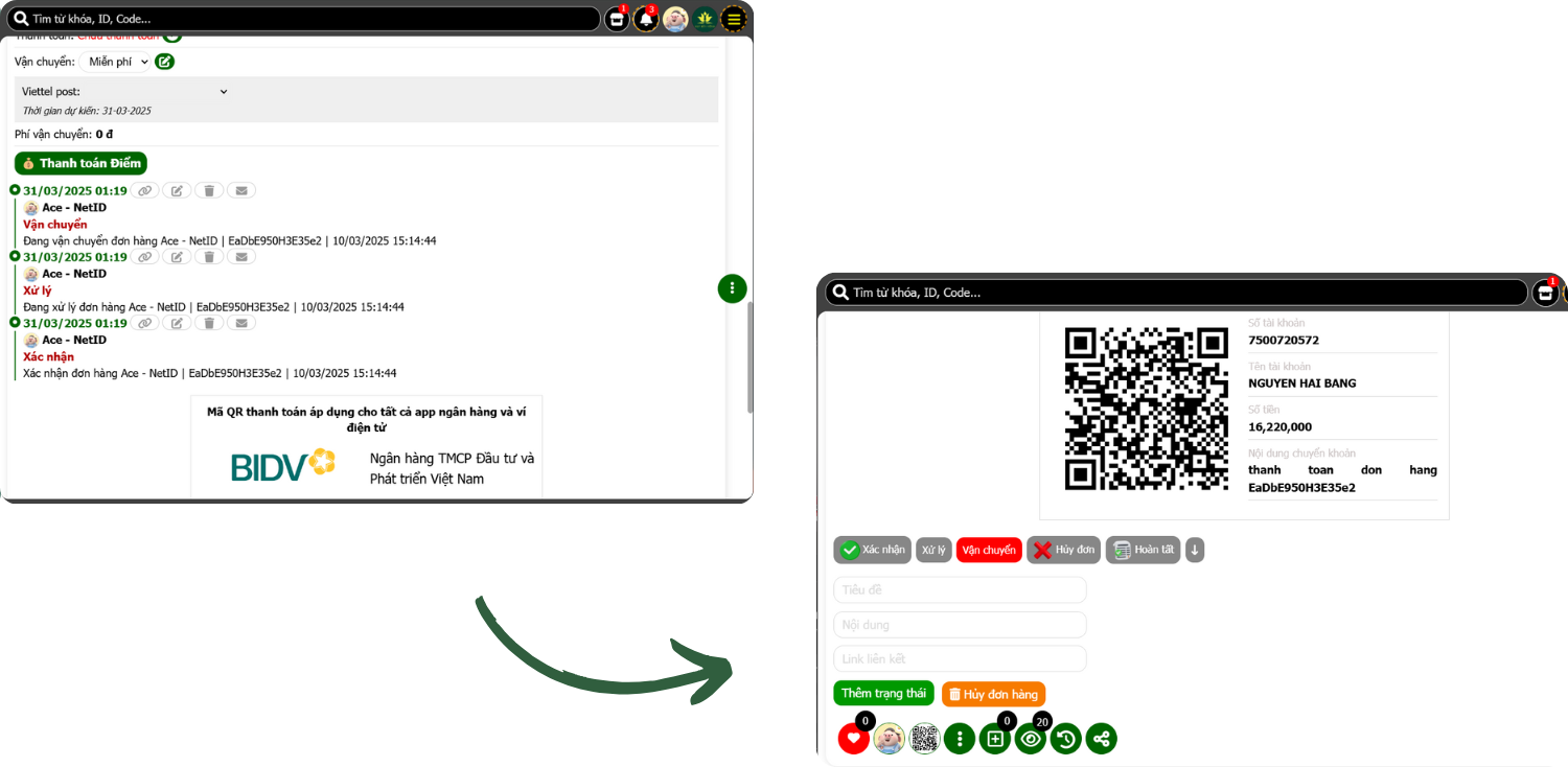 3. Hỗ trợ thanh toán & giao nhận nhanh chóng