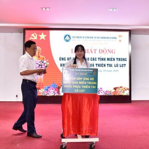 CIC Group: Vận Ủng 300 Triệu Đồng Ủng Hộ Đồng Bào Miền Trung
