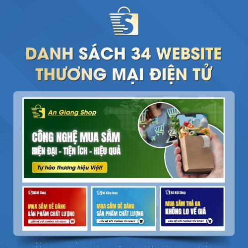 Danh Sách Website TMĐT Của 34 Tỉnh Thành Việt Nam