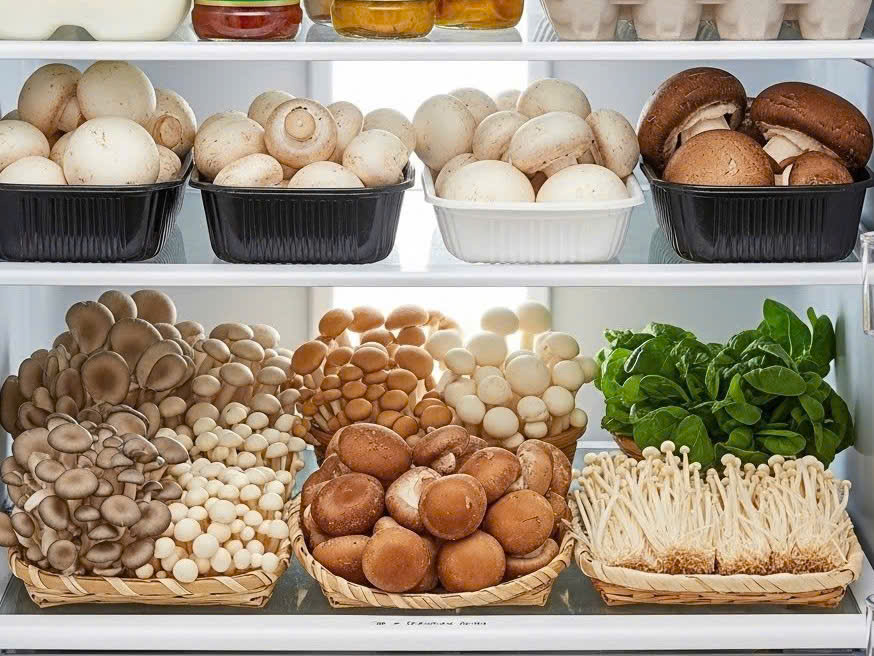 Bảo quản nấm tươi trong tủ lạnh