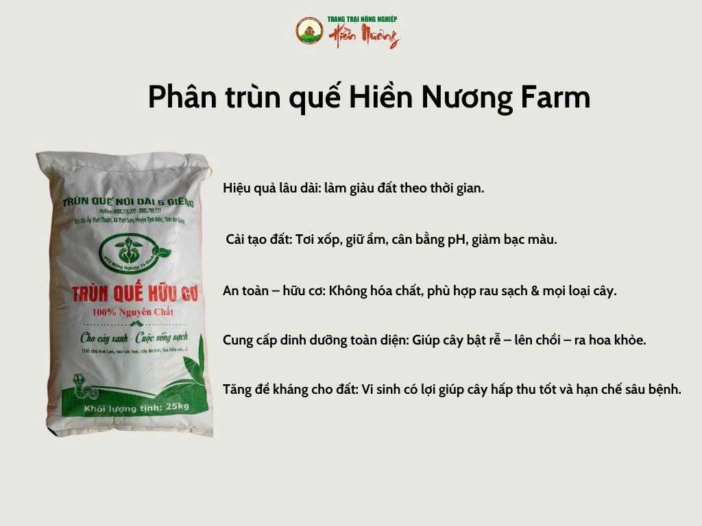 Lợi ích của phân trùn quế