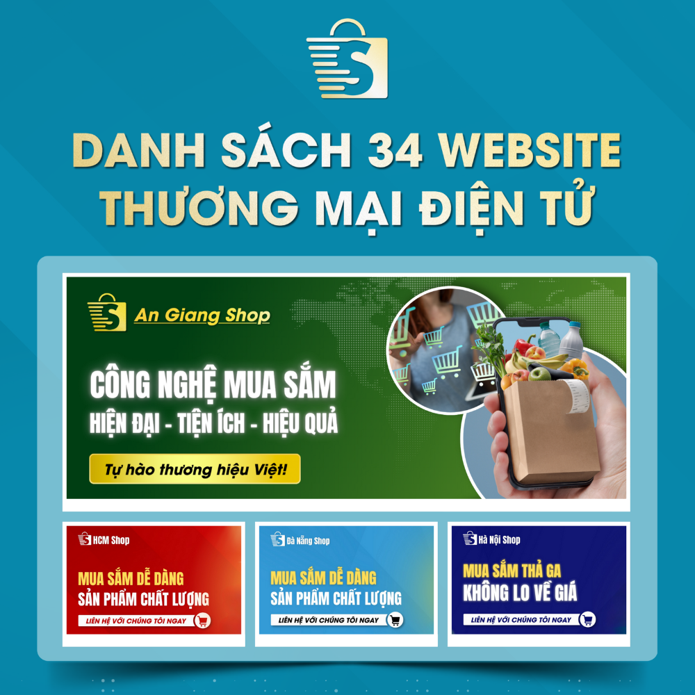 Danh Sách Website TMĐT Của 34 Tỉnh Thành Việt Nam