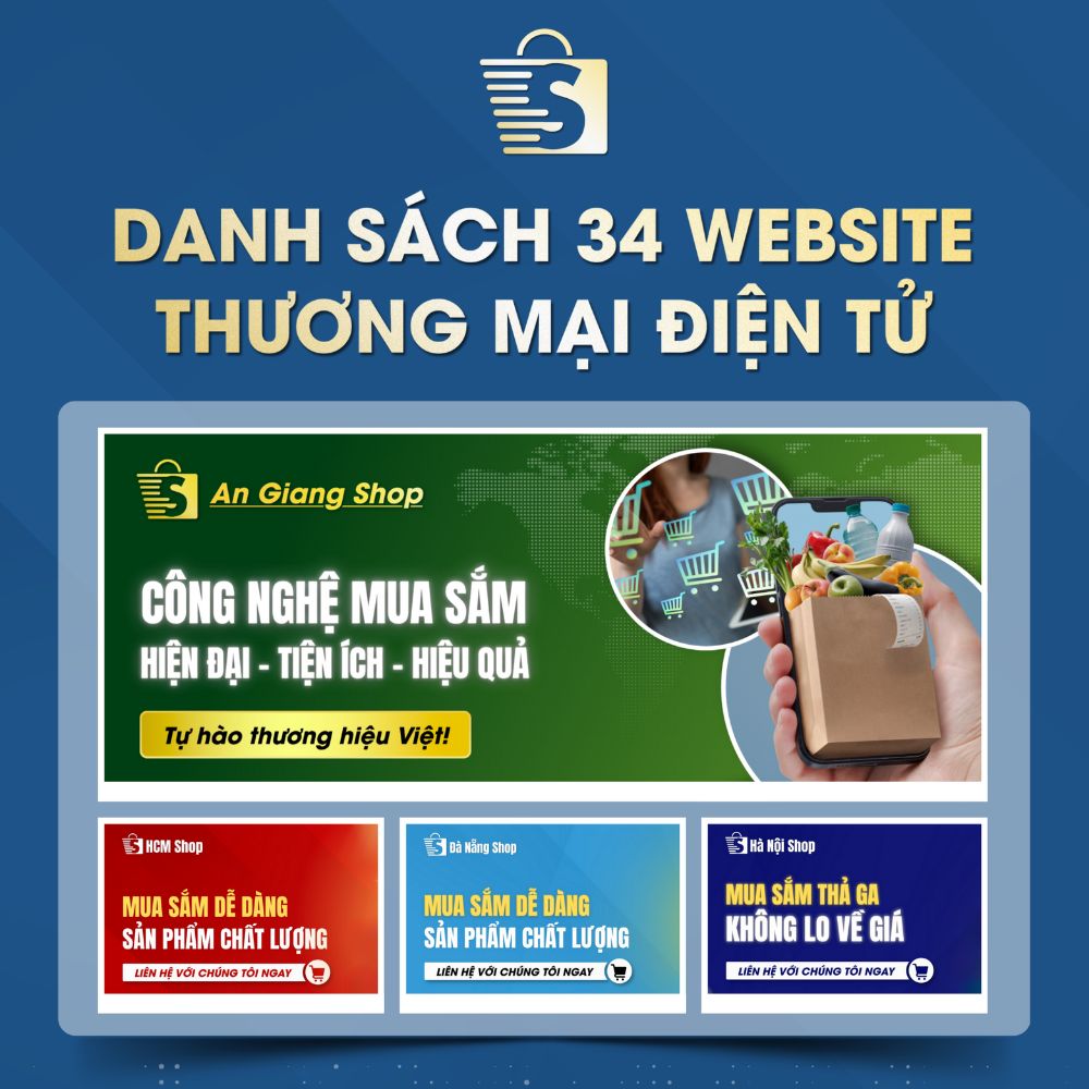 Danh Sách Website TMĐT Của 34 Tỉnh Thành Việt Nam