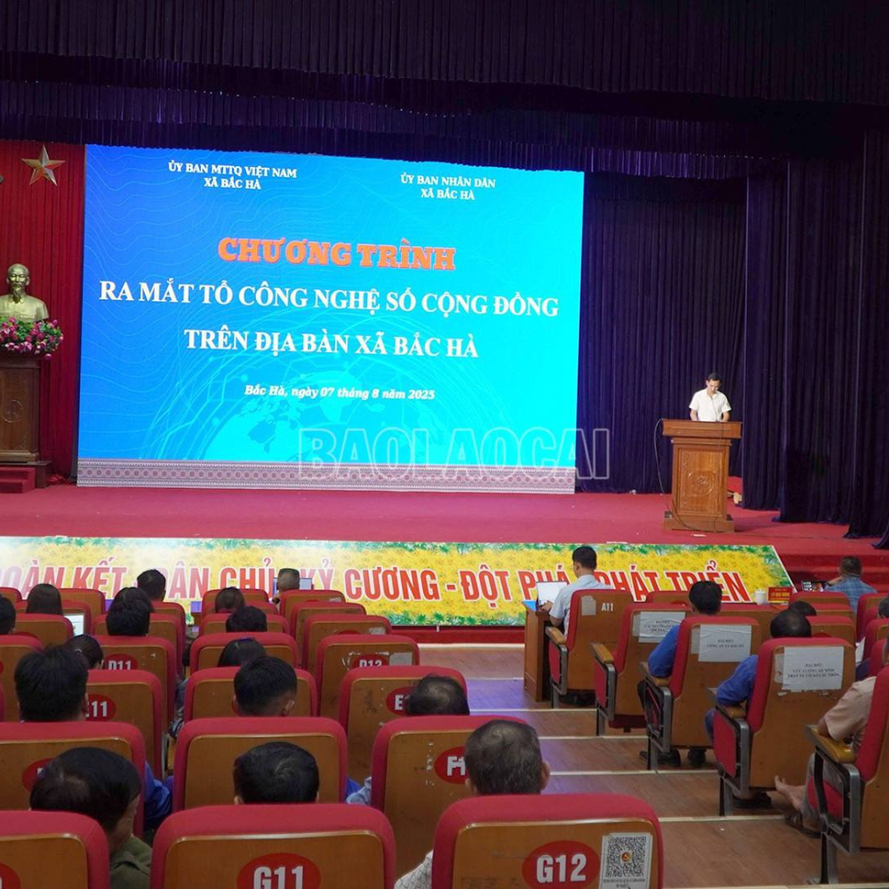 Xã Bắc Hà Ra Mắt 59 Tổ Công Nghệ Số Cộng Đồng