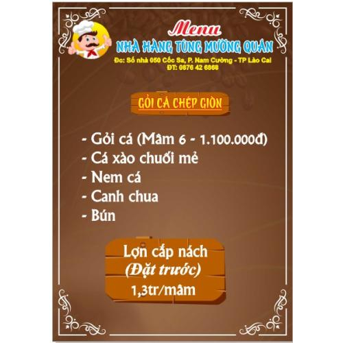 Những món ăn đặc trưng của quán