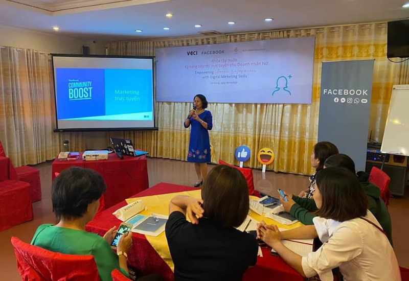 Tập huấn Kỹ năng tiếp thị trực tuyến cho doanh nhân nữ tại An Giang