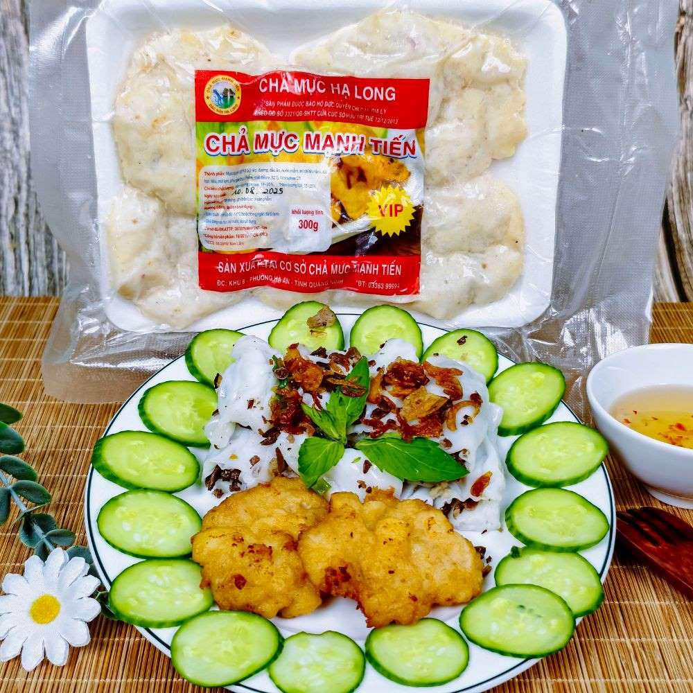 Chả Mực Giã Tay Hạ Long - Đặc Sản Trứ Danh, Thơm Ngon Chuẩn Vị Biển