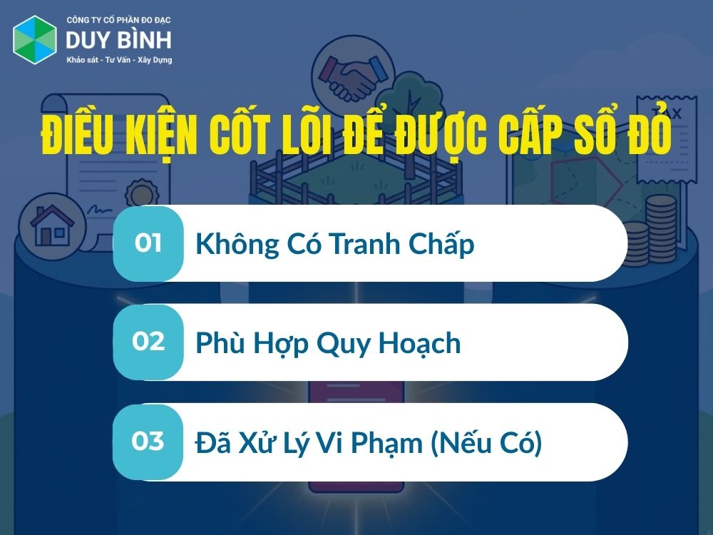 Điều kiện cốt lõi để được cấp Sổ Đỏ