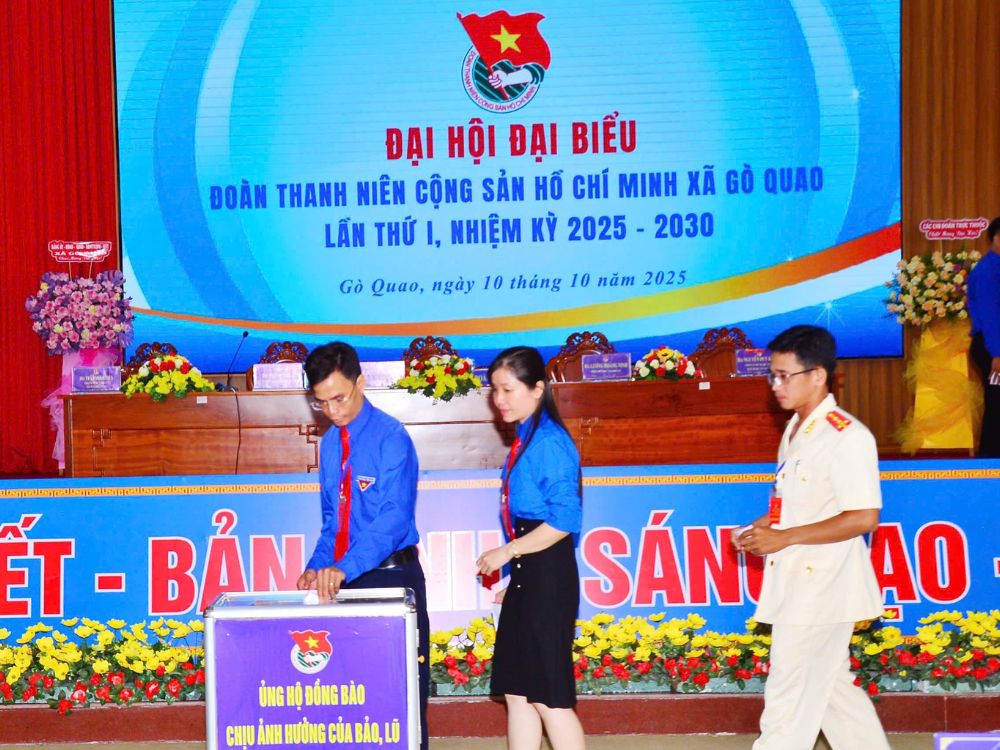 Công bố quyết định của ban thường vụ tỉnh đoàn An Giang tại đại hội