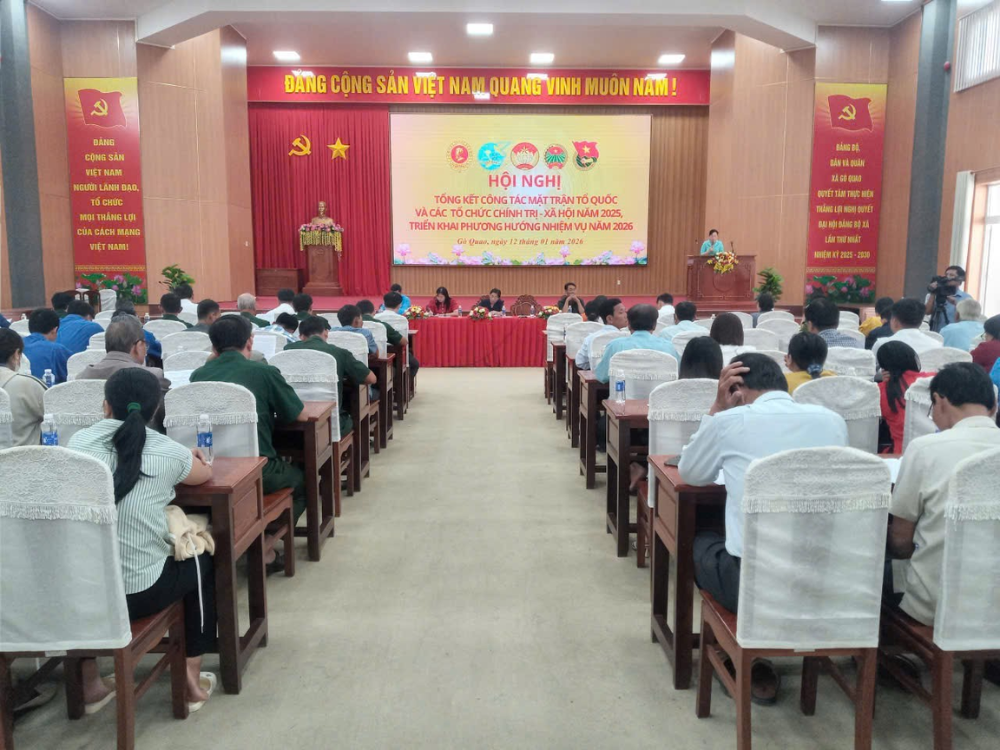 Tổ chức hội nghị tổng kết công tác mặt trận và các tổ chức chính trị – xã hội năm 2025