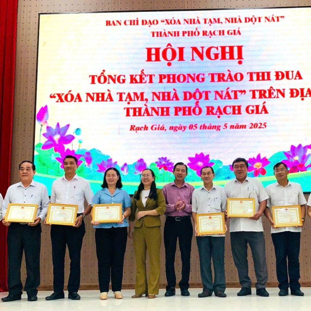 Thành Phố Rạch Giá Tổ Chức Tổng Kết Phong Trào Xóa Nhà Tạm, Nhà Dột Nát Năm 2025