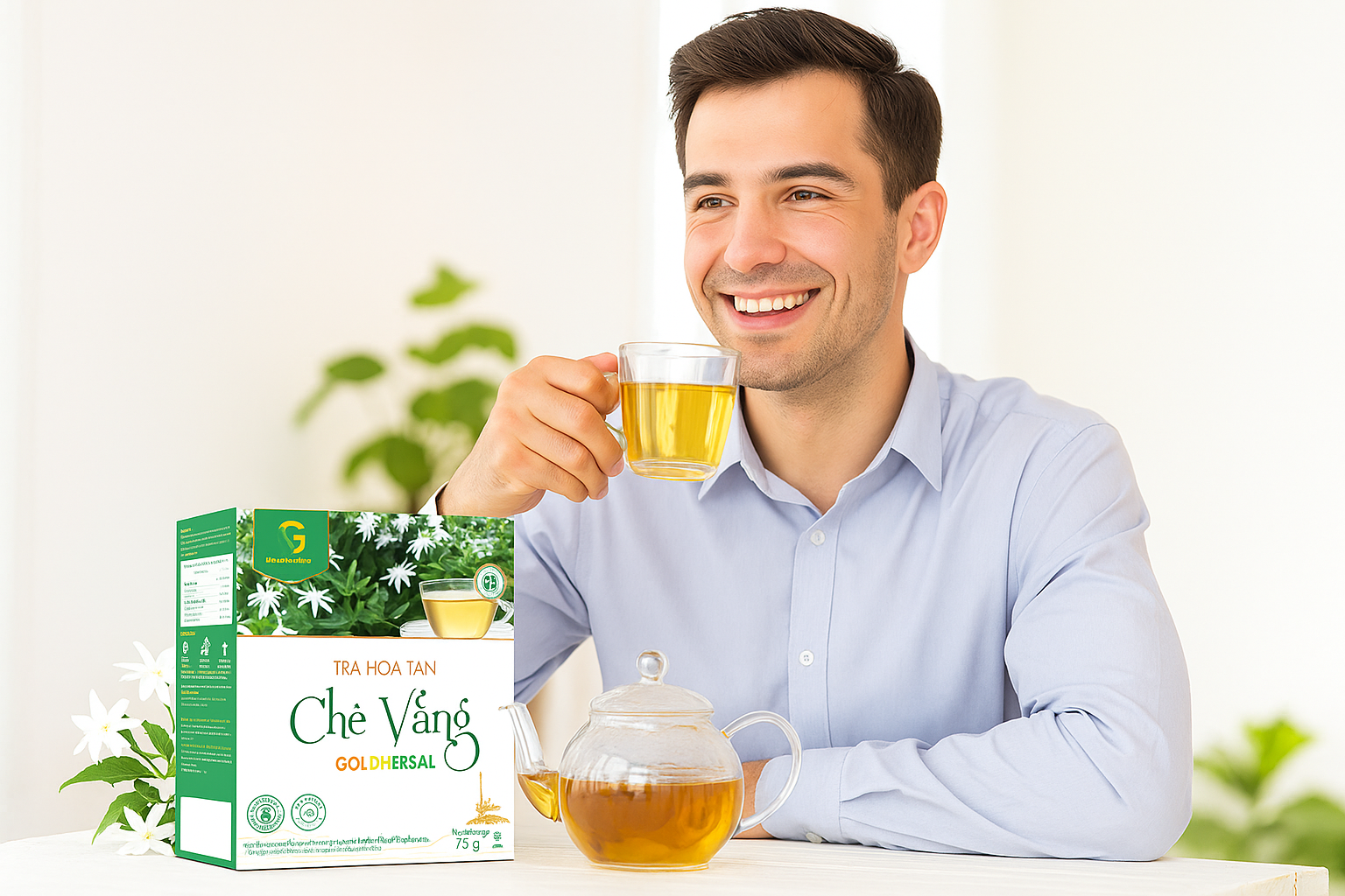 Hướng dẫn cách pha cao chè vằng hòa tan tại nhà