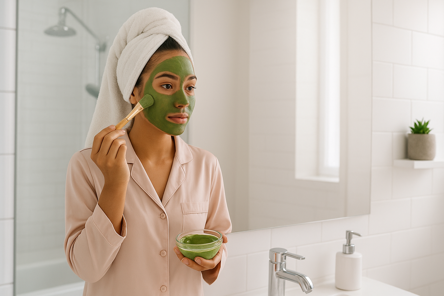 Cách làm mặt nạ lá đinh lăng trị mụn tại nhà