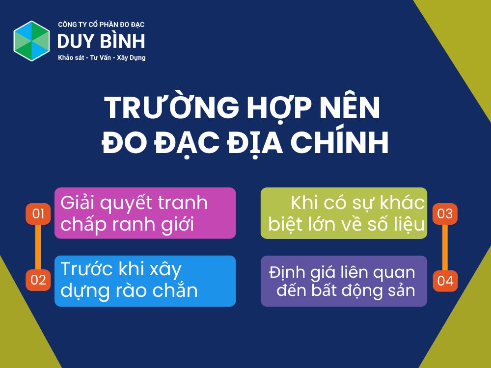 Các trường hợp nên đo đạc địa chính