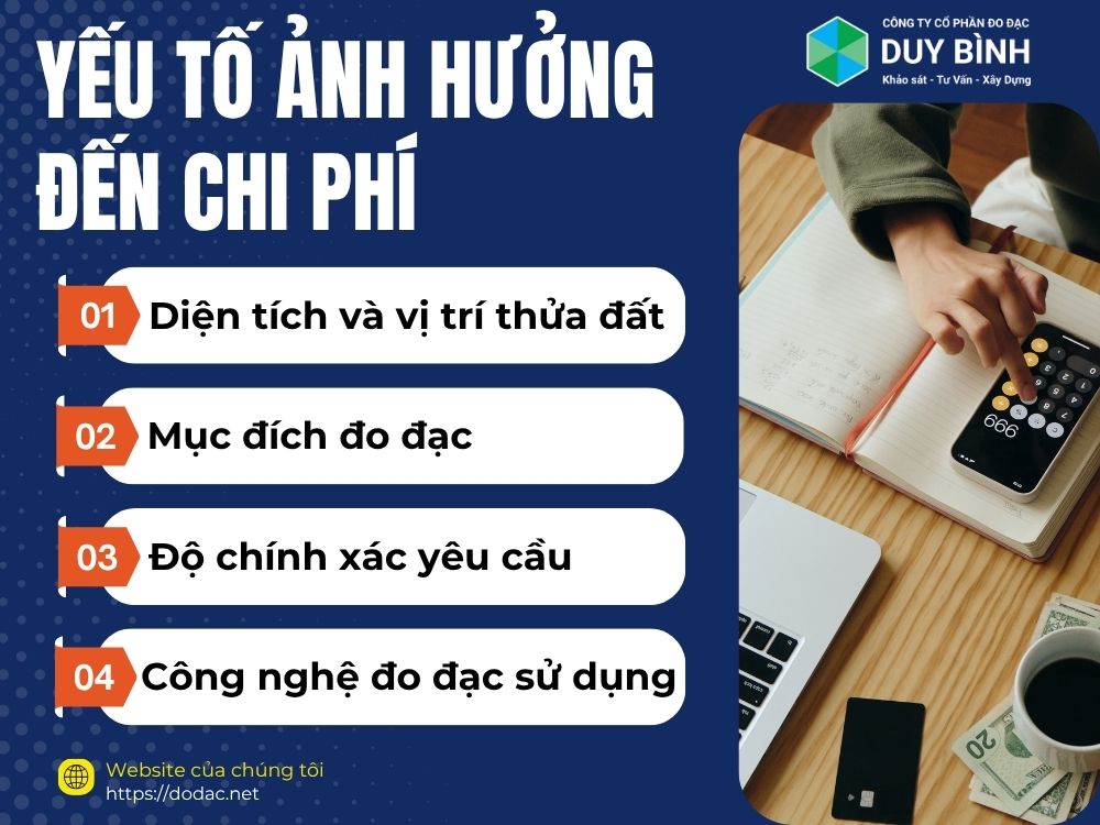 Yếu tố ảnh hưởng đến chi phí đo đạc địa chính