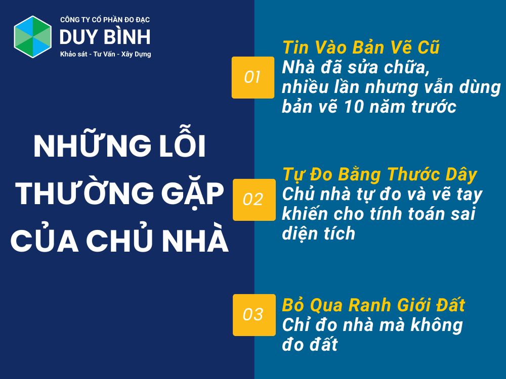 Những lỗi thường gặp của chủ nhà