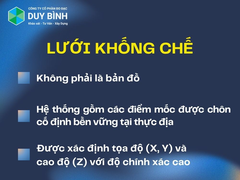 Định nghĩa kỹ thuật về lưới khống chế