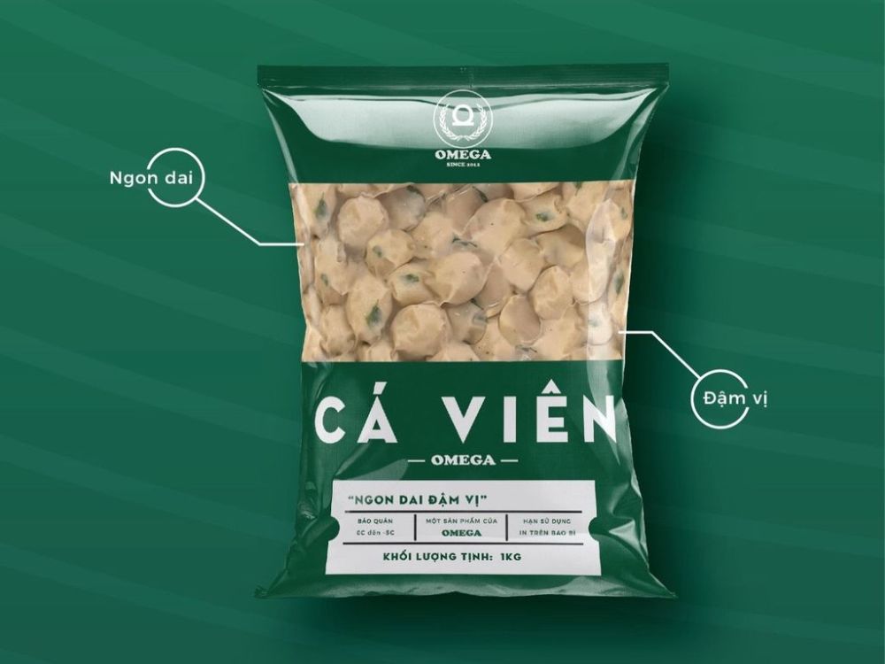 Cá viên omega (1Kg)