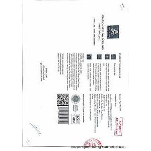 CÔNG VĂN BỔ SUNG NHÃN CÓ TIẾNG ANH