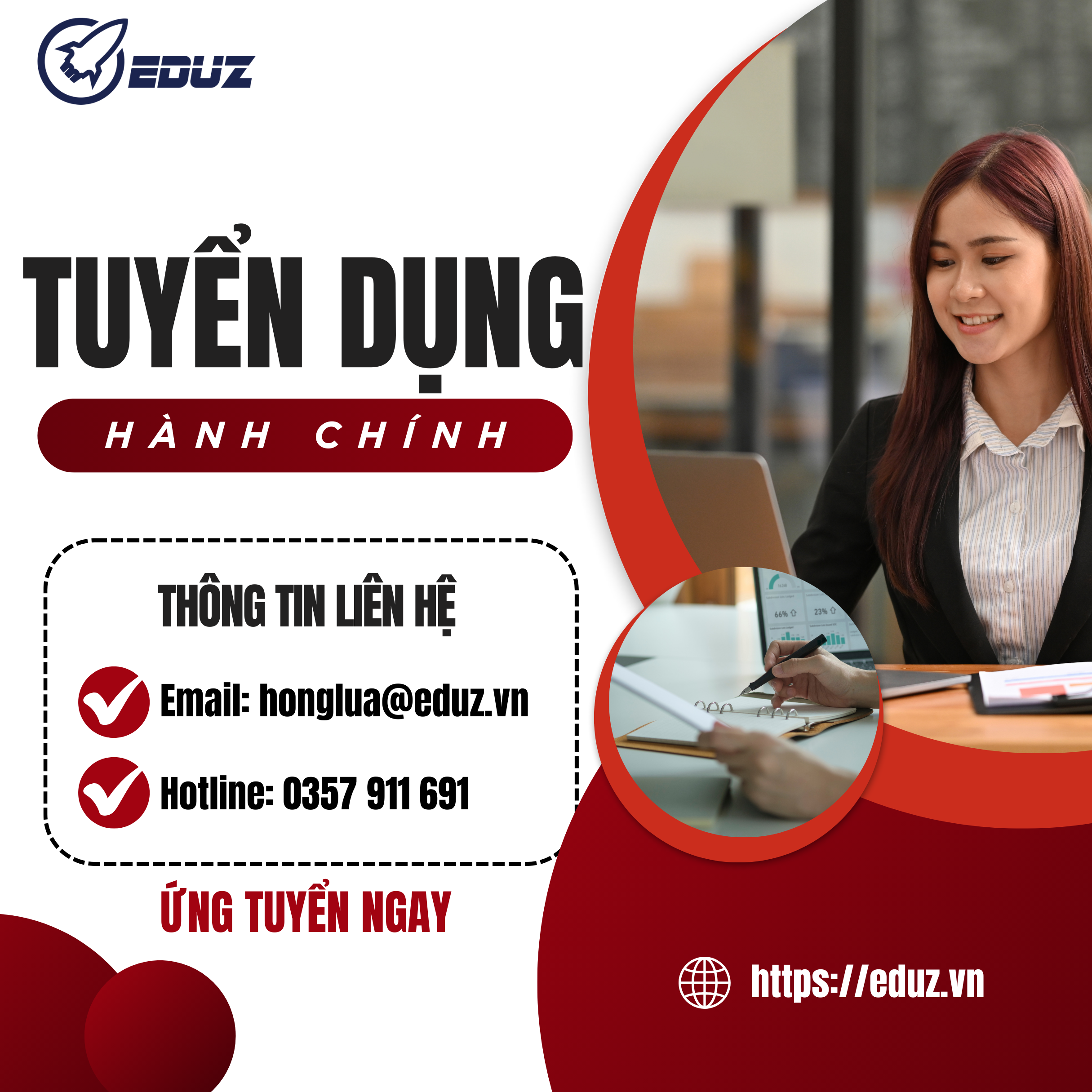 Eduz – Tuyển Dụng Thực Tập Sinh Hành Chính