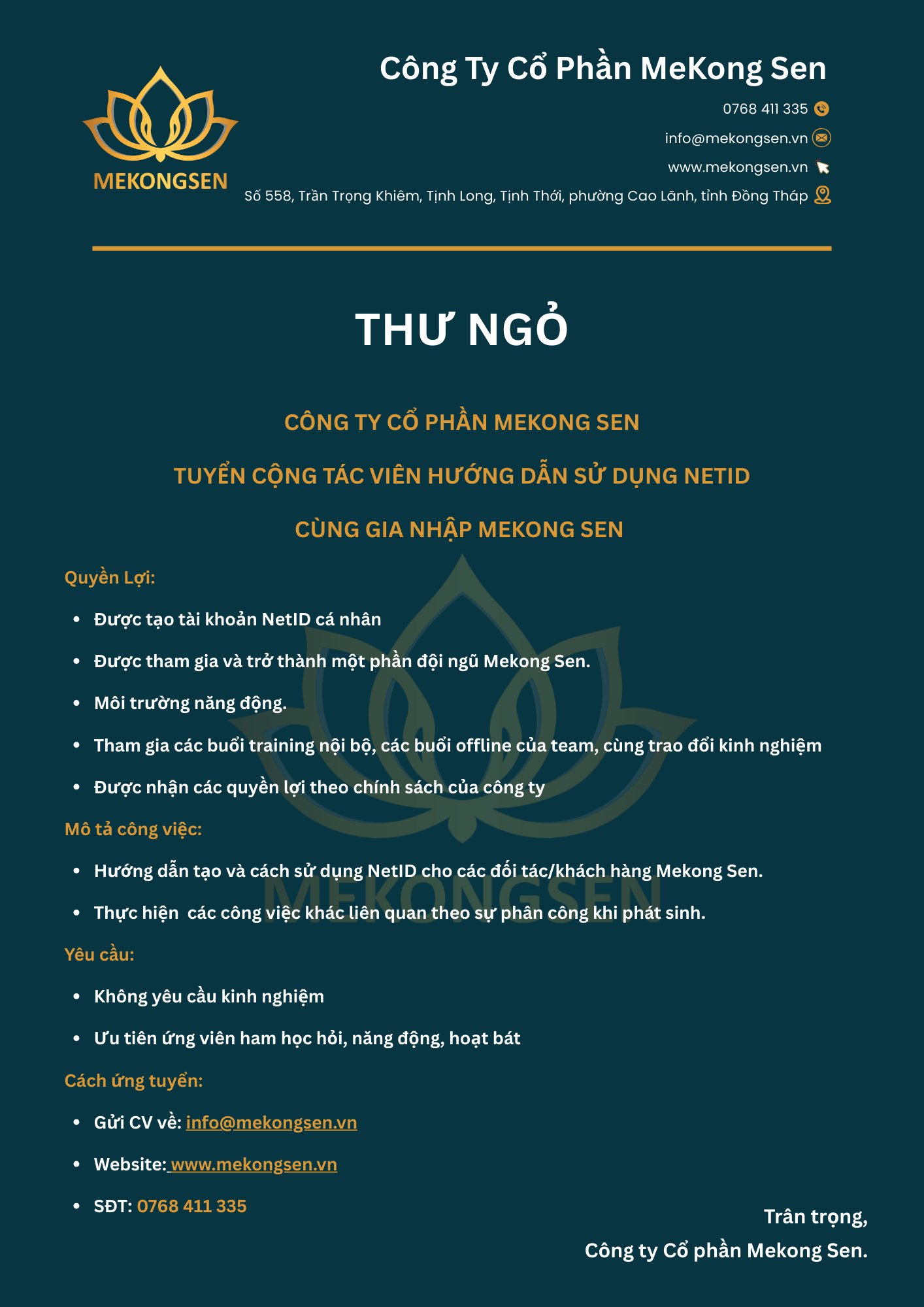 Thông tin tuyển dụng