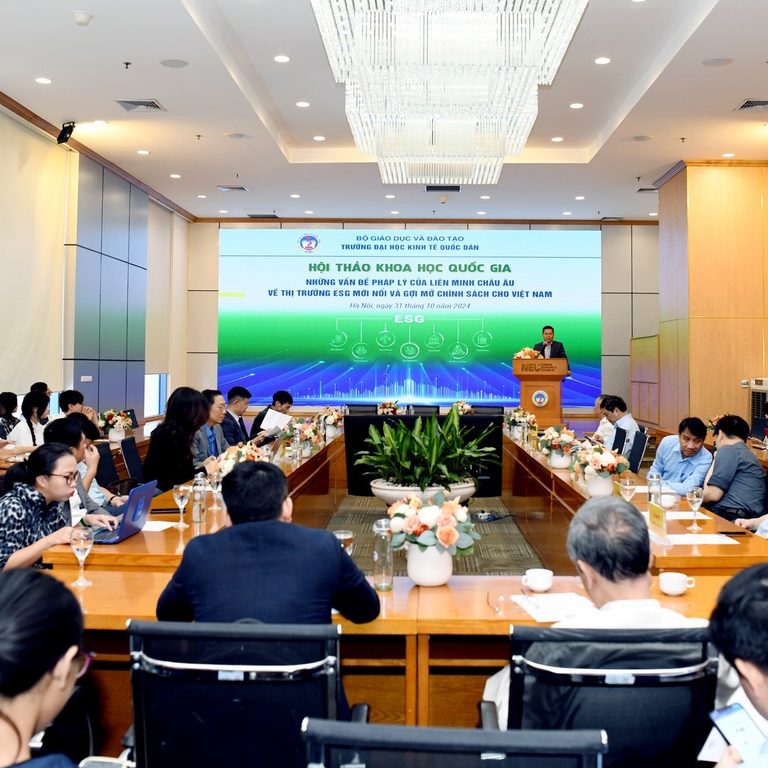 Hội Thảo Khoa Học Quốc Gia Những Vấn Đề Pháp Lý Của Liên Minh Châu Âu Về Thị Trường ESG Mới Nổi Và Gợi Mở Chính Sách Cho Việt Nam