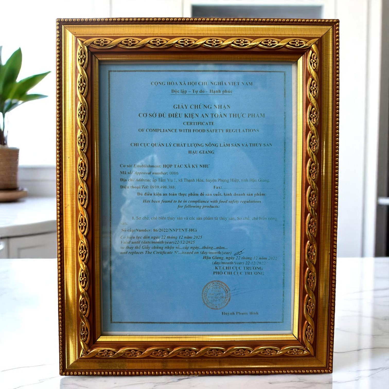 Giấy Chứng Nhận Đủ Điều Kiện VSATTP