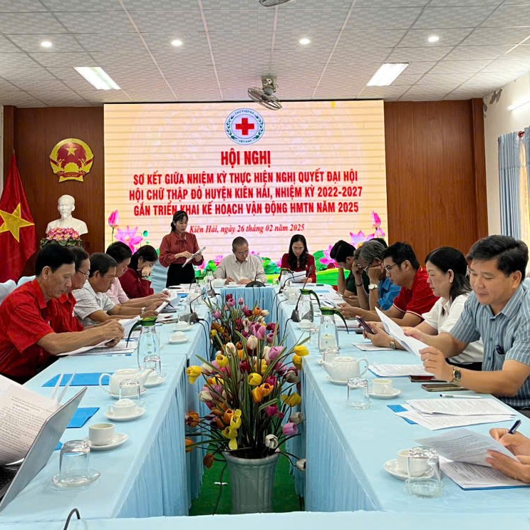 Hội Chữ Thập Đỏ Huyện Kiên Hải Thực Hiện Tốt Công Tác Hội Và Phong Trào Chữ Thập đỏ, Giữa Nhiệm Kỳ 2022-2027, Đạt 9,7 tỷ Đồng